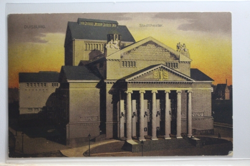 AK Duisburg Stadttheater 1921 gebraucht #PI507