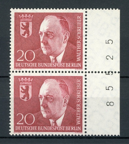 Berlin senkr. Paar 192 postfrisch