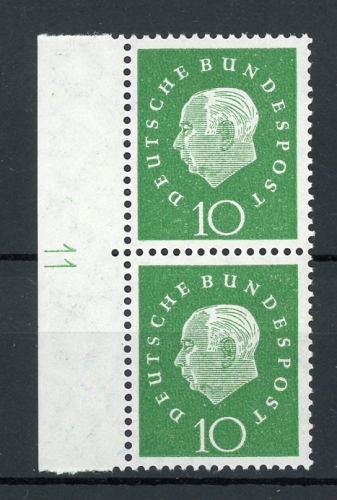 Bund senkr. Paar 303 postfrisch