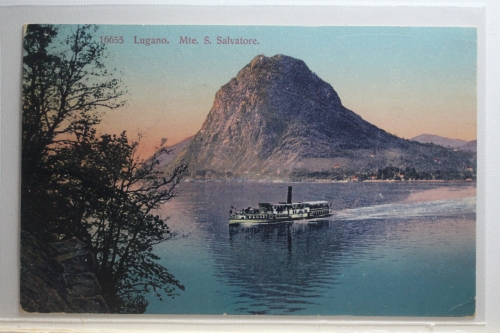 AK Lugano Mte. S. Salvatore 1909 gebraucht #PI550