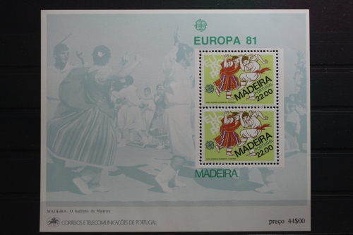 Portugal Madeira Block 2 mit 70 postfrisch #UQ544