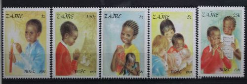 Zaire 740-744 postfrisch #UR499