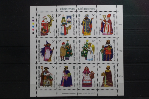 Großbritannien Guernsey 340-351 postfrisch als Zd-Bogen #UR855