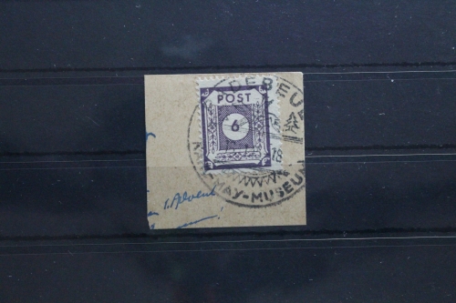 SBZ 58 gestempelt auf Briefstück mit Vollstempel #UO500