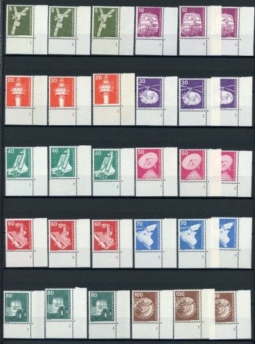 Bund DS Industrie+T. neue Fluoreszenz 846 ff postfrisch FN 1-3 #JE836