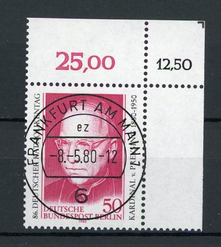 Berlin 624 KBWZ gestempelt Frankfurt #IY210