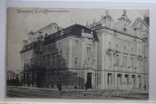 AK Düsseldorf Neues Schauspielhaus 1906 gebraucht #PI605