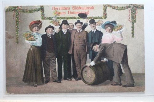 AK Deutschland Grußkarte 1910 gebraucht #PI609