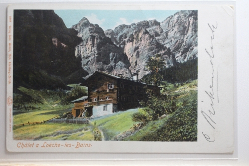 AK Zermatt Châöet a Loeche - les - Bains 1906 gebraucht #PI597
