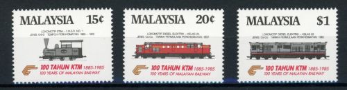 Malaysia 304-306 postfrisch Eisenbahn #IX057