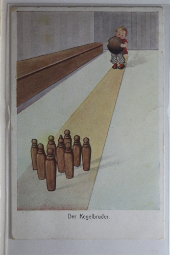 AK Deutschland Der Kegelbruder 1922 gebraucht #PI714