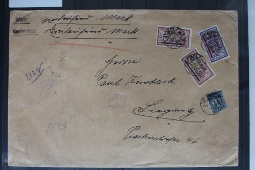 Memel auf Brief als Mischfrankatur #BB356