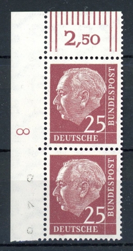 Bund 186 x W w DZ 8 pos postfrisch #IT776
