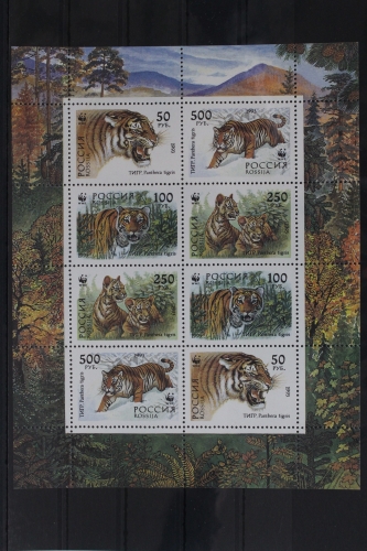Russland 343-346 postfrisch als Kleinbogen #UU836