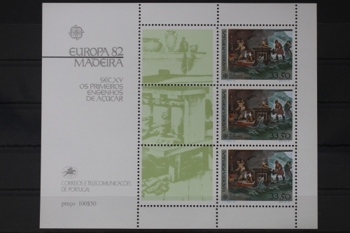 Portugal Madeira Block 3 mit 77 postfrisch Europa #UV073