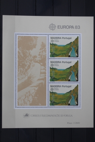 Portugal Madeira Block 4 mit 84 postfrisch Europa #UV088