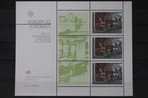 Portugal Madeira Block 3 mit 77 postfrisch Europa #UV084