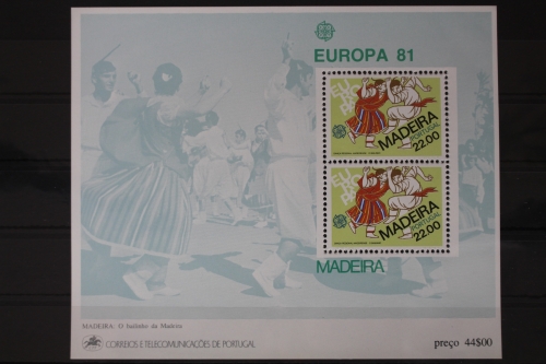 Portugal Madeira Block 2 mit 70 postfrisch Europa #UV021
