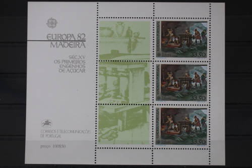 Portugal Madeira Block 3 mit 77 postfrisch Europa #UV071