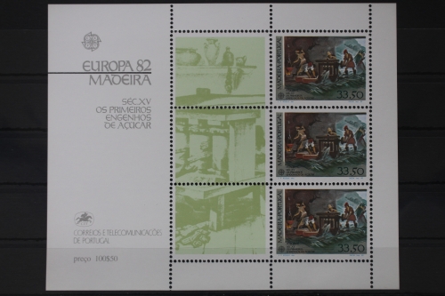 Portugal Madeira Block 3 mit 77 postfrisch Europa #UV081