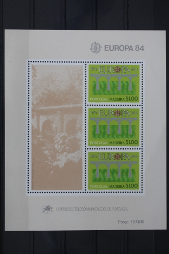 Portugal Madeira Block 4 mit 84 postfrisch Europa #UV091