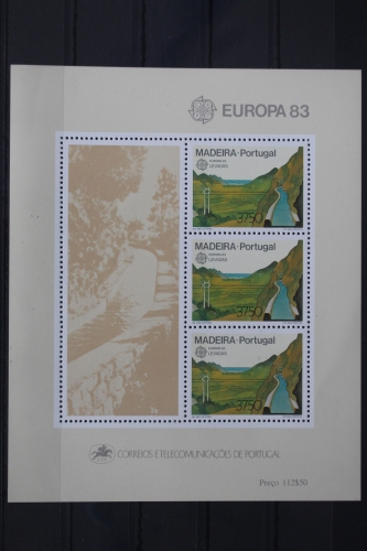 Portugal Madeira Block 4 mit 84 postfrisch Europa #UV094