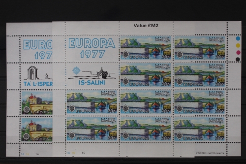 Malta 554-555 postfrisch als Kleinbogensatz #UV096