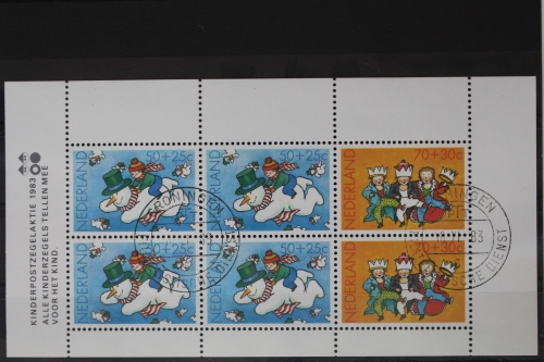 Niederlande Block 25 mit 1242, 1244 gestempelt
