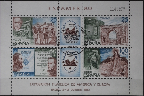 Spanien Block 21 mit 2471-2474 gestempelt