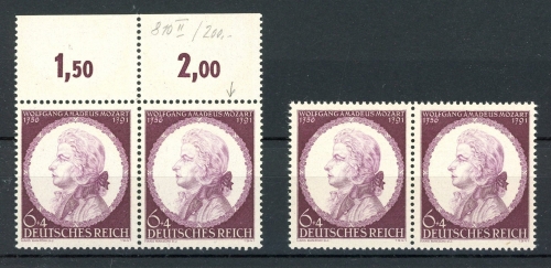Deutsches Reich Plattenfehler 810 II + III postfrisch #JJ803