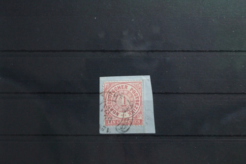 Norddeutscher Bund 16 gestempelt mit Hufeisenstempel #UV980