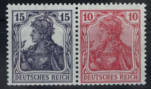 Deutsches Reich Zd W13 mit Falz