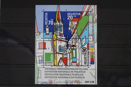 Schweiz Block 29 mit 1692-1694 gestempelt #UZ380
