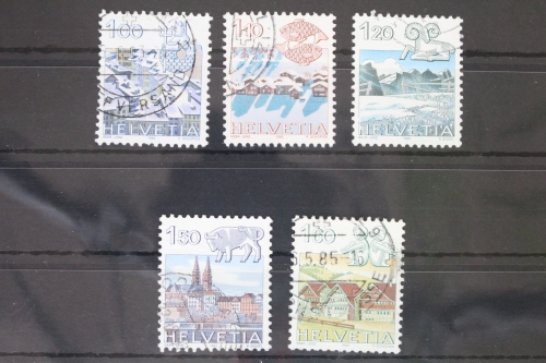 Schweiz 1227-1231 gestempelt