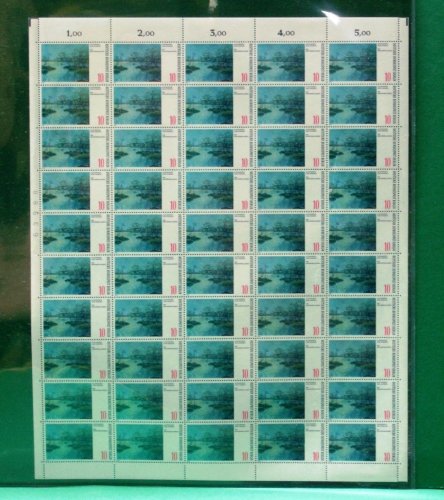 Berlin 50er Bogen 423 postfrisch Bogenzählnummer #KA114