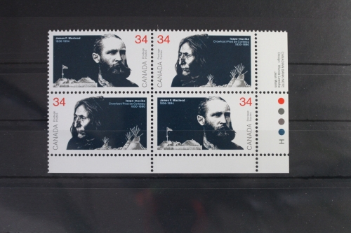 Kanada 1008-1009 postfrisch als Viererblock #VB077