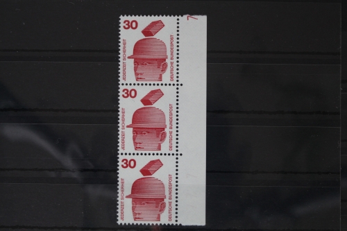BRD 698 DZ postfrisch Randstück mit Druckerzeichen #VA681