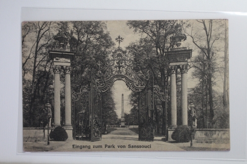 AK Potsdam Eingang zum Park von Sanssouci ungebraucht #PI862