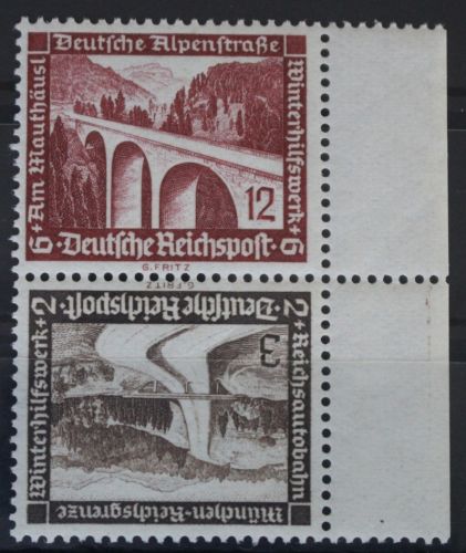 Deutsches Reich Zd SK30 postfrisch Zusammendruck ungefaltet #VG085