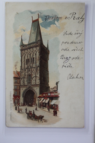 AK Tschechien Stadttor gebraucht #PI973