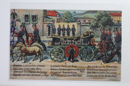 AK Deutschland Ruhe sanft auf beiden Seiten 1913 gebraucht #PI999