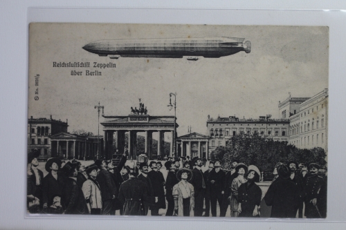 AK Berlin Reichsluftschiff Zeppelin über Berlin gebraucht #PJ036