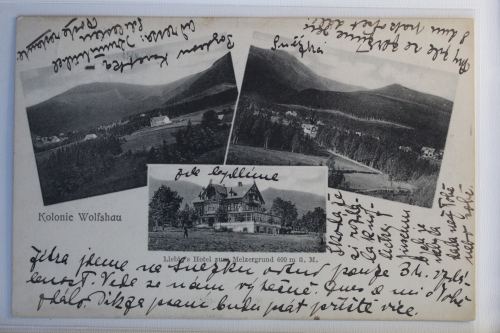 AK Kolonie Wolfshau Mehrbildkarte 1910 gebraucht #PJ048