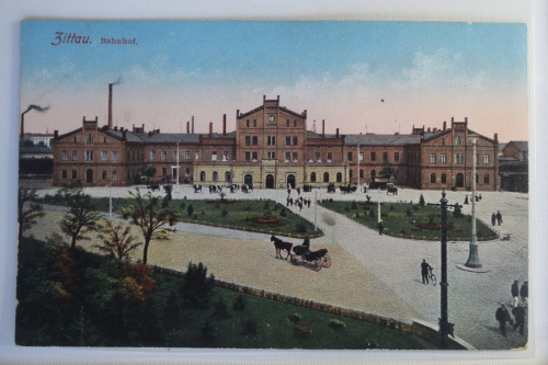 AK Zittau Bahnhof ungebraucht #PJ120
