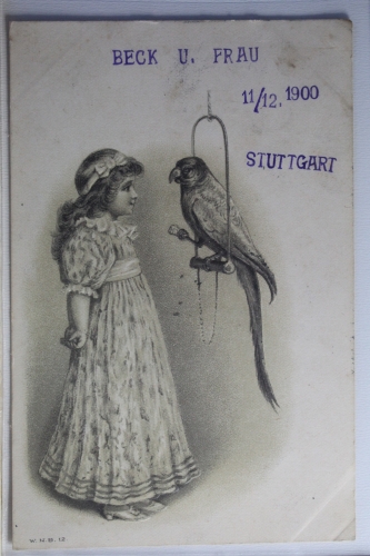 AK Deutschland Grußkarte 1900 gebraucht #PJ138