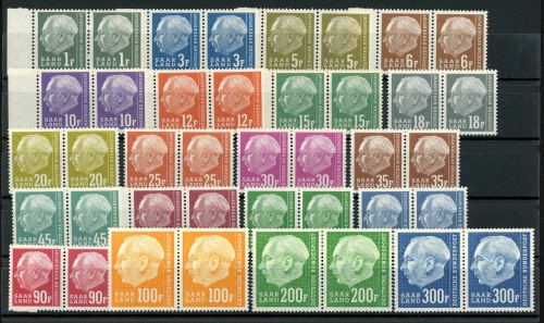 Saarland waag. Paare 409-428 postfrisch #JJ903
