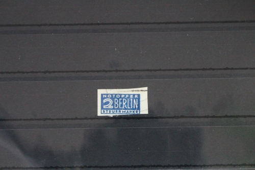 Alliierte Besetzung Zwangszuschlagsmarken 1 gestempelt Notopfer Berlin #VI131