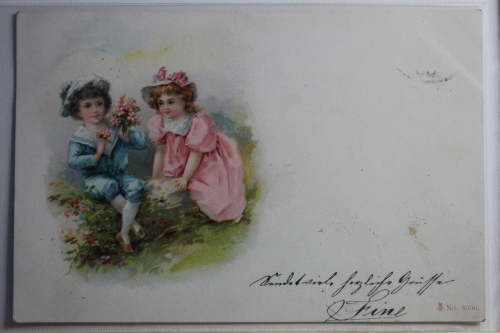 AK Deutschland Grußkarte 1905 gebraucht #PJ142