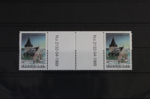 Aland 37 postfrisch als Zwischenstegpaar #VI757