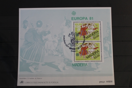 Portugal Madeira Block 2 mit 70 gestempelt #VI963
